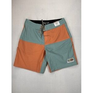 Howler Brothers Men's Buchannon Boardshorts Aqua / Coral Size 30 NWT *READ*